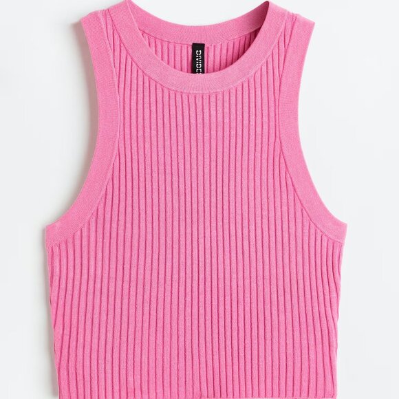NWoT H&M Pink Knit Top - Picture 1 of 2